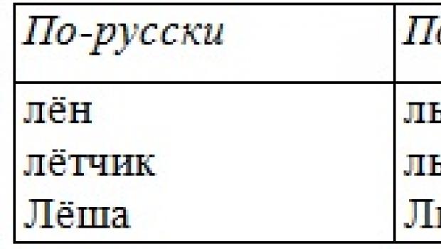 Конспект по русскому языку на тему 